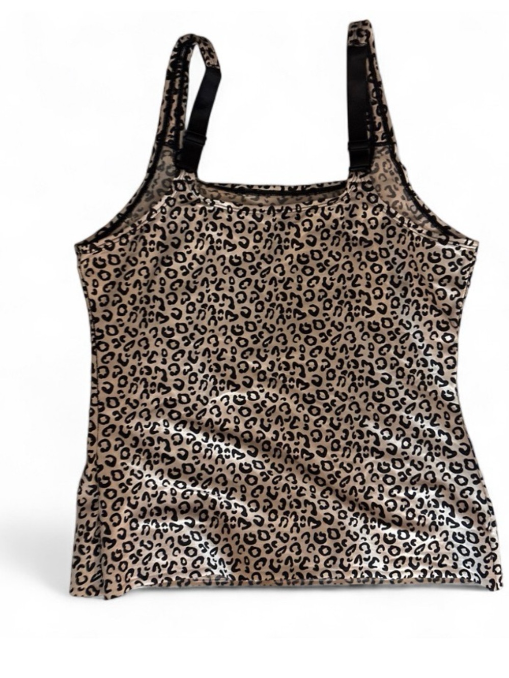 Ruby Ribbon Leopard Satin Cami - Tan & Black